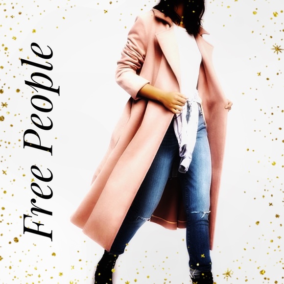 Free People Jackets & Blazers - Free People Trench Coat Dusty Pink NWT